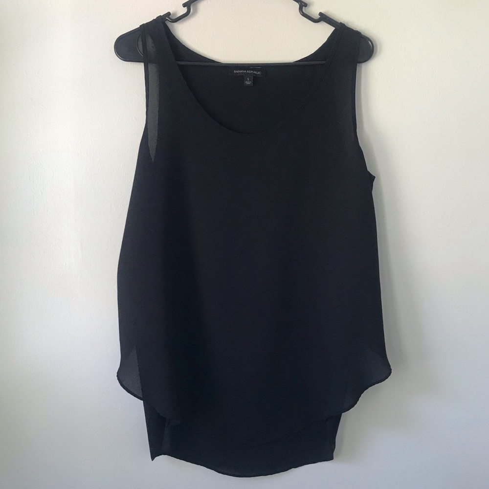 Small Banana Republic Black Sleeveless Top